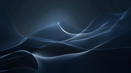 abstract blue background with some smooth lines in it (see more in my portfolio)の素材