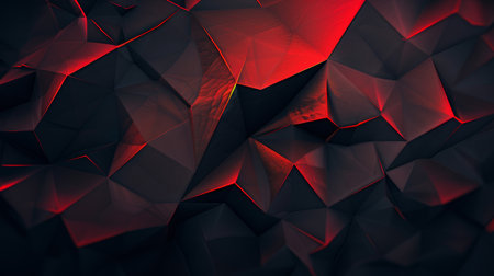 Abstract 3d rendering of chaotic polygonal shape. Futuristic background with low poly shape.の素材