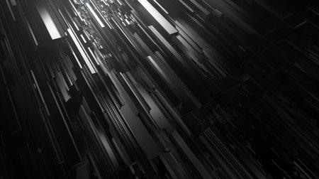 abstract 3d illustration of geometric shapes background, computer generated imagesの素材
