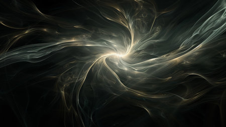 Abstract fractal. Fractal art background for creative design. Decoration for wallpaper, desktop, poster, cover booklet. Print for clothes, t-shirt. Creative illustration for designの素材