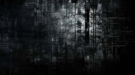 Abstract black and white grunge background with space for text or imageの素材