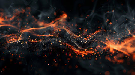 3D illustration of abstract fractal for creative design looks like smokeの素材