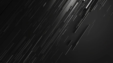 Abstract black background with lines. 3d rendering, 3d illustration.の素材