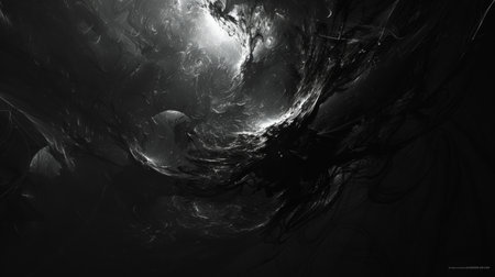 Abstract fractal. Fractal art background for creative design. Decoration for wallpaper, desktop, poster, cover booklet. Print for clothes, t-shirt. Creative illustration for designの素材