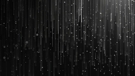 Abstract background with moving particles. 3d rendering, 3d illustration.の素材