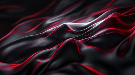Black and red abstract background. 3d rendering, 3d illustration.の素材