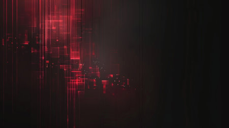 Abstract technology background with glowing lines. Vector illustration for your design.の素材