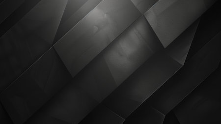 Abstract black geometric background. 3d rendering, 3d illustration.の素材
