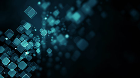 Abstract technology background. 3d rendering toned image double exposure.の素材