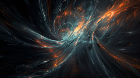 Abstract fractal. Fractal art background for creative design. Decoration for wallpaper, desktop, poster, cover booklet. Print for clothes, t-shirt. Creative illustration for designの素材