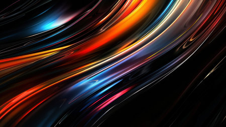 abstract colorful background with some smooth lines in it (see more in my portfolio)の素材