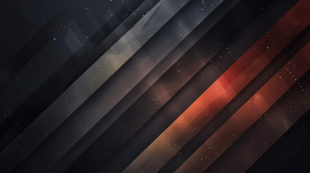 Abstract dark background with red and black stripes and stars. Vector illustration.の素材
