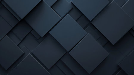 Abstract background of black geometric shapes. 3d rendering, mock upの素材