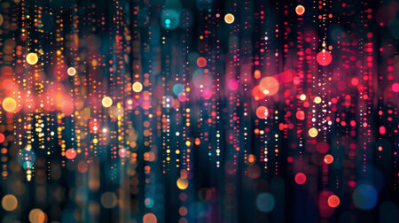 Abstract background with bokeh defocused lights. Vector illustration.の素材