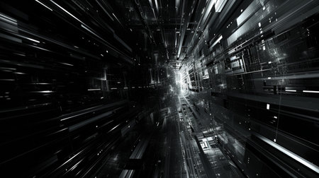 3D rendering of abstract technology digital hi-tech future concept.の素材