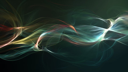 abstract background with multicolored lines for wallpaper and design artworksの素材