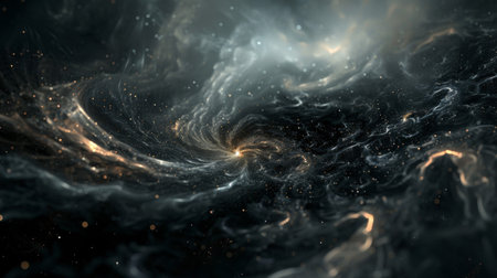 3D illustration of abstract fractal for creative design looks like galaxiesの素材