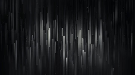 Abstract background with black and white stripes. Motion. 3d illustrationの素材