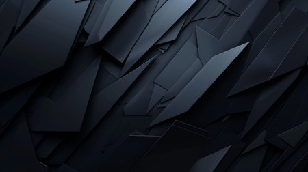 Abstract 3d rendering of chaotic polygonal shapes. Futuristic background design.の素材