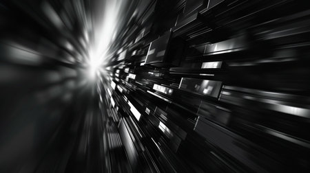 3D rendering of abstract technology concept background. Best for banner backgroundの素材