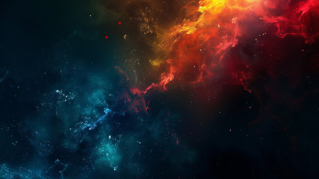 Cosmic space and stars, computer generated abstract background, 3D renderingの素材