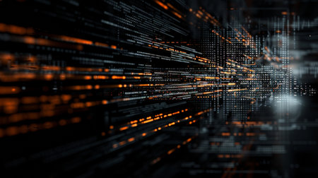 Programming code abstract background. Programming and coding concept. 3D Renderingの素材