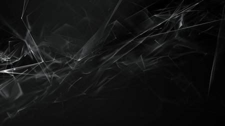 Broken glass on a black background. 3d rendering, 3d illustration.の素材