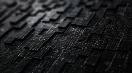 3d rendering of abstract technology digital background. High tech background.の素材