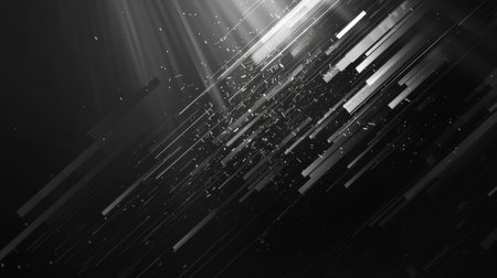 Futuristic technology wave background design with lights and space for textの素材