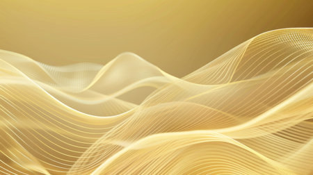 Abstract golden wave background. Vector illustration. Can be used for advertisingeting, presentation.の素材