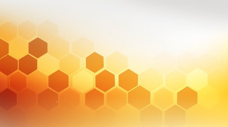 Hexagon abstract background. Honeycomb pattern. Vector illustration.の素材