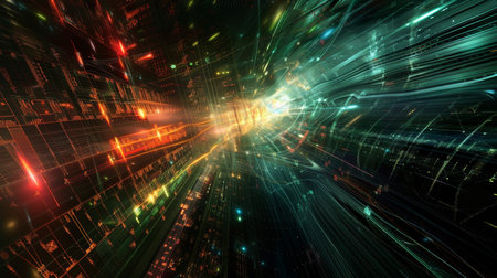 3D rendering of abstract technology digital hi tech concept.Futuristic backgroundの素材