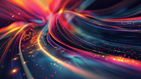 abstract fractal background a computer-generated 2D illustration, textureの素材