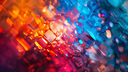 abstract colorful background with bokeh defocused lights and shadowの素材
