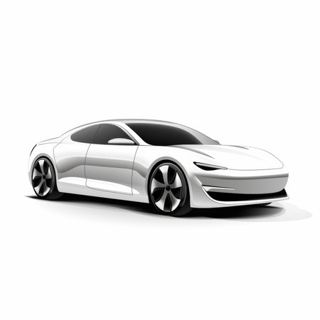 Concept car on white background. Vector illustration. Eps 10.の素材