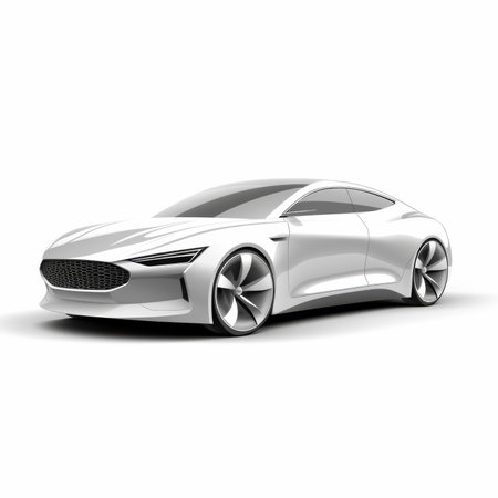 Concept of a sports car. Vector illustration on white background.の素材
