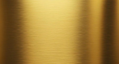 Gold metal texture with abstract pattern polished surface luxury background. Metallic foil material, golden wallpaper, gradient abstract.の素材