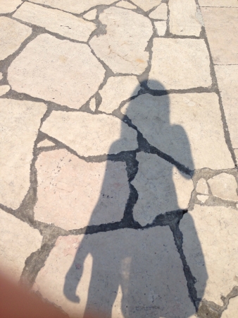 A shadow of a womanの素材