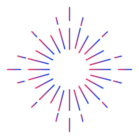 Glowing Sunburst Fireworks Ornamentsのイラスト素材