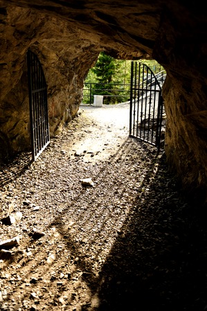 Ruskeala marble quarry in sunny summer dayの写真素材