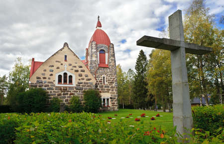 Old stone churchの写真素材