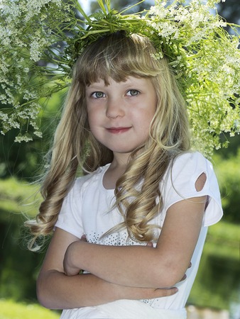 Portrait of beautiful girlの写真素材