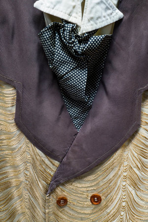 Fancy Old West Men's Vest and Polka Dot Tie
