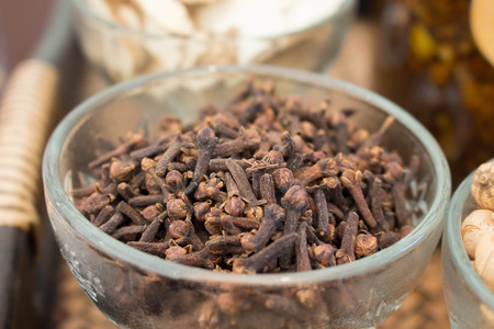 Thai Traditional and cultural drugs,Closed up dry herbsの写真素材