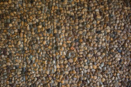 Closed up rock stones wall backgroundの写真素材
