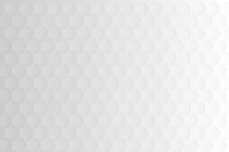 Abstract Grey Hexagonal Pattern with blank space background. Data science structure with modern...