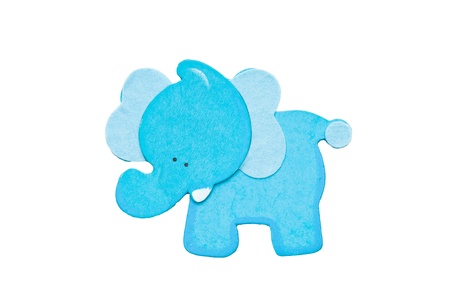 Blue elephant isolated onの写真素材