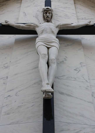 Jesus Christ, hanging on the Cross.の写真素材