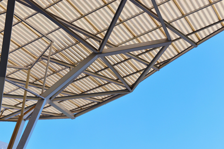 Truss Structure of industrial, construction roofの写真素材