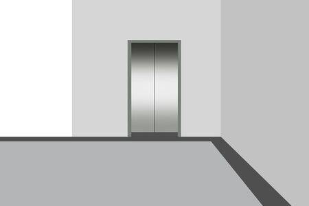 Graphic elevator hall, isolated illustrationの写真素材